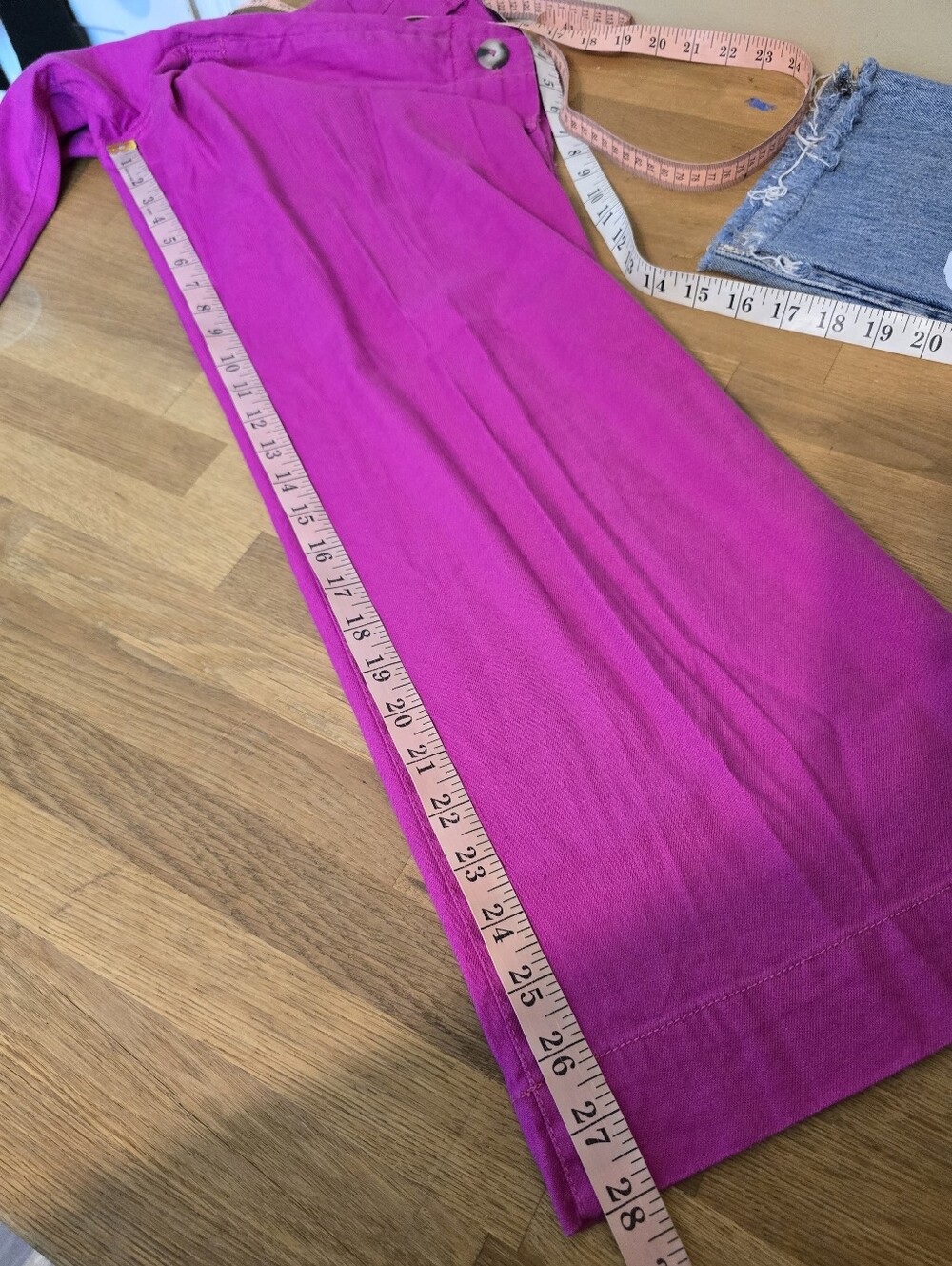 Maeve Colette European Linen Stretch High-Rise Wide-Leg Pants 28T Tall - Picture 11 of 12